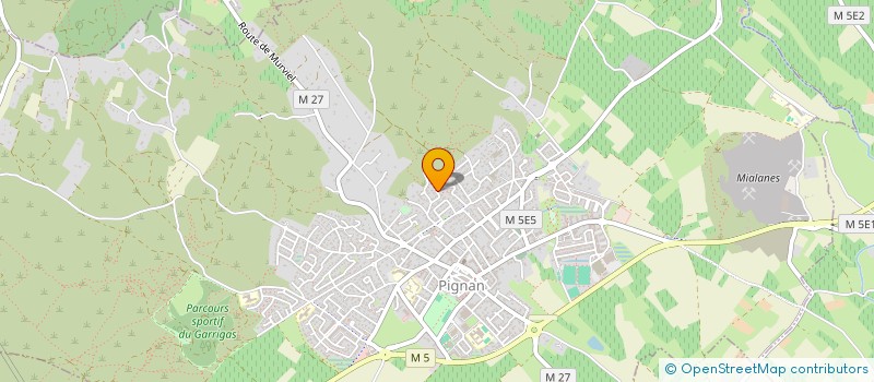 localisation de l'entreprise LH HABITAT à PIGNAN