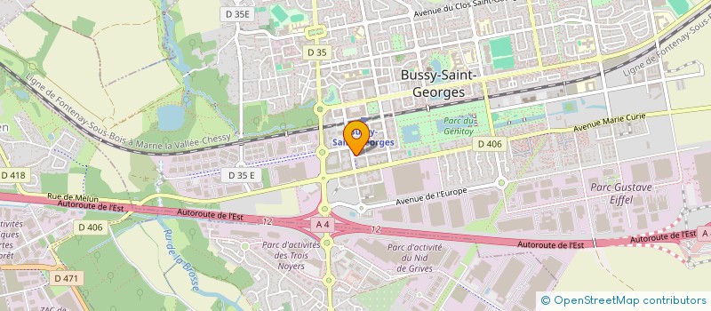 localisation de l'entreprise LH HOLDING à BUSSY-SAINT-GEORGES