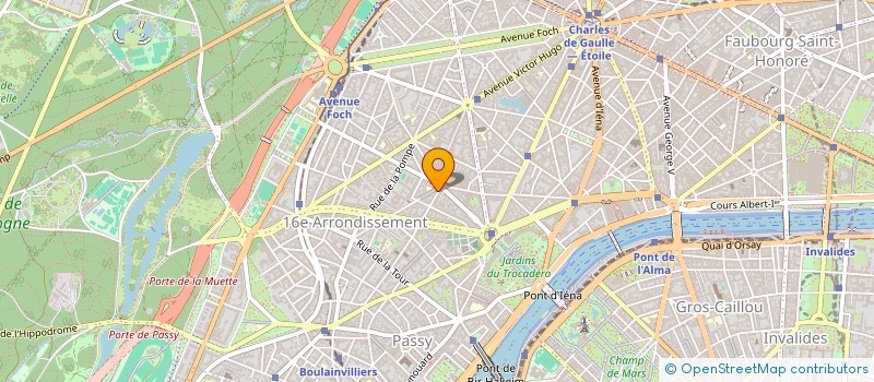 localisation de l'entreprise LH HOLDING  PARIS