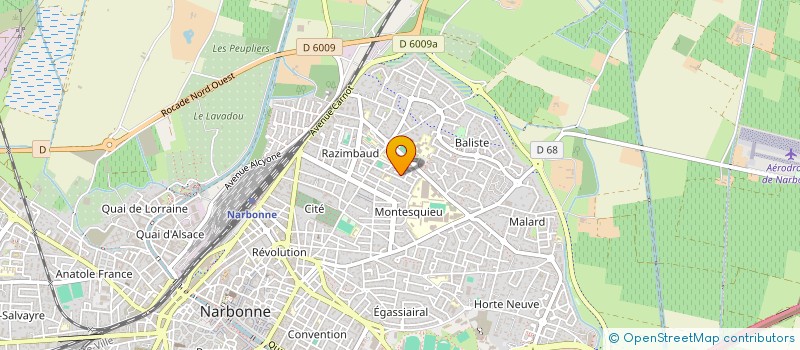 localisation de l'entreprise LH IMMO  NARBONNE