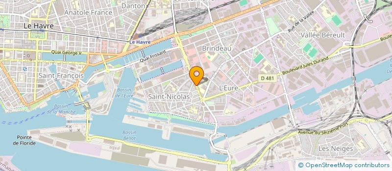 localisation de l'entreprise LH INVEST à LE HAVRE