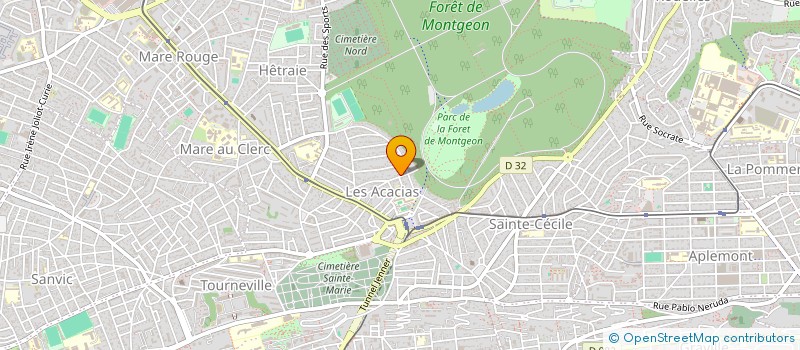 localisation de l'entreprise LH-JTT LEVESQUE à LE HAVRE