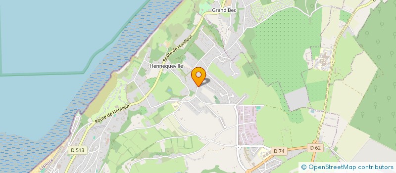 localisation de l'entreprise LH JULES LECESNE à TROUVILLE-SUR-MER
