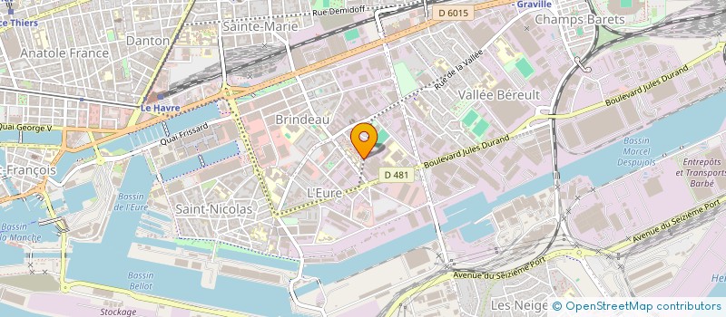 localisation de l'entreprise LH MOVE  LE HAVRE