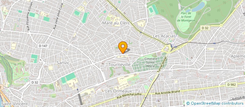 localisation de l'entreprise LH OUEST SANTE à LE HAVRE