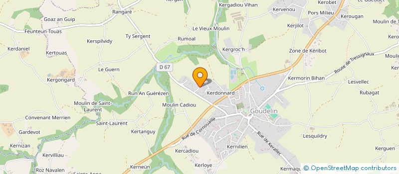 localisation de l'entreprise LH PAYSAGE à GOUDELIN