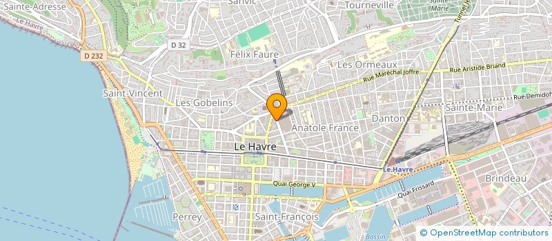 localisation de l'entreprise LH PERMIS à LE HAVRE