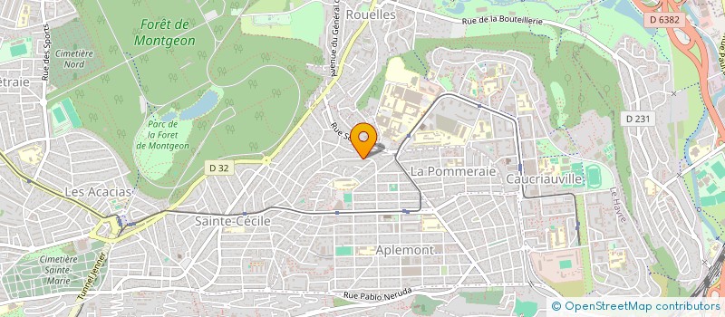 localisation de l'entreprise LH RAVALEMENT 76 à LE HAVRE