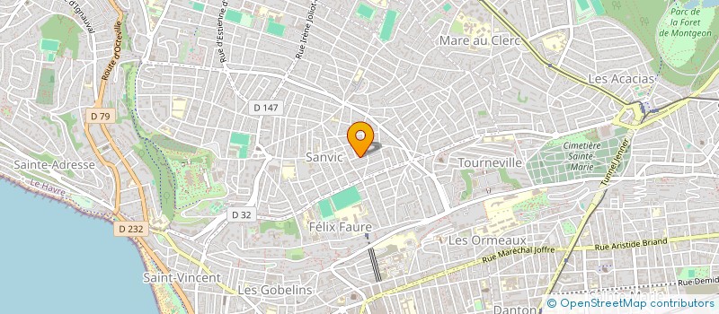 localisation de l'entreprise LH RENOVATION à LE HAVRE