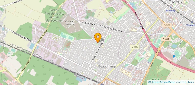 localisation de l'entreprise LH SERVICES  BEAUCHAMP