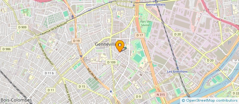 localisation de l'entreprise LH SERVICES  GENNEVILLIERS