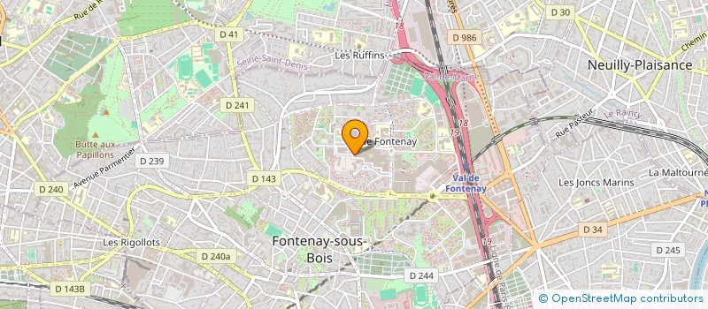 localisation de l'entreprise LH TRANSPORT à FONTENAY-SOUS-BOIS