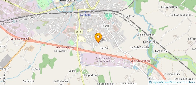localisation de l'entreprise LH1  LAMBALLE-ARMOR