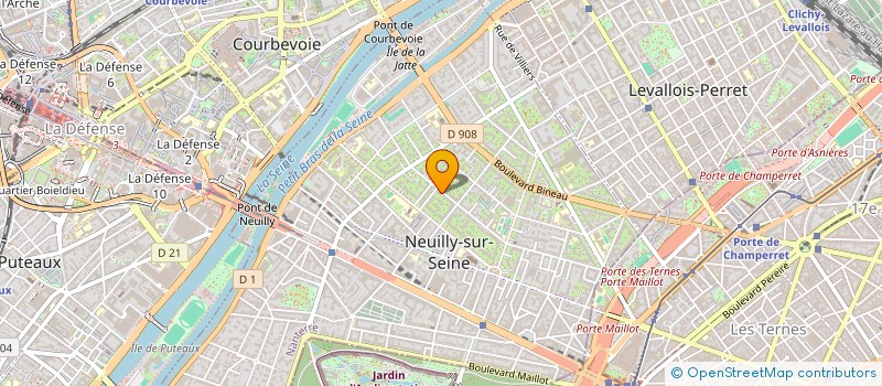 localisation de l'entreprise LH21 à NEUILLY SUR SEINE