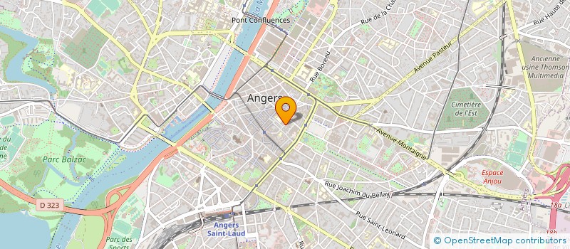 localisation de l'entreprise LH2C à ANGERS