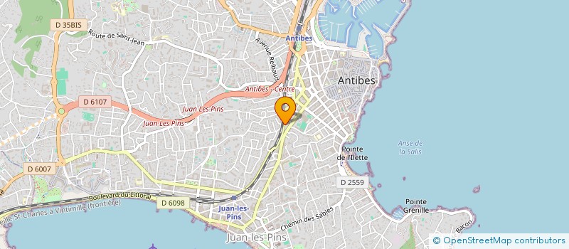 localisation de l'entreprise LHA INVEST à ANTIBES