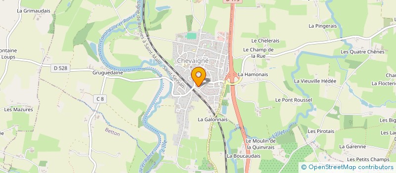 localisation de l'entreprise LHAC  CHEVAIGNE