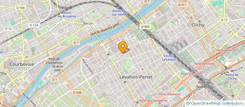 localisation de l'entreprise LHAJ à LEVALLOIS-PERRET