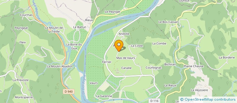 localisation de l'entreprise LHB à ALTILLAC