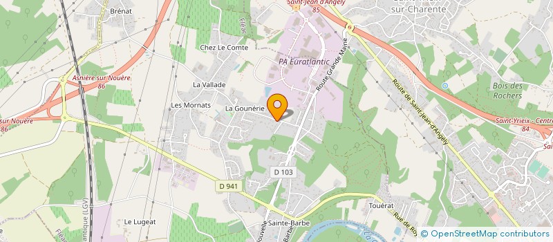localisation de l'entreprise LHB MENUISERIE à FLEAC