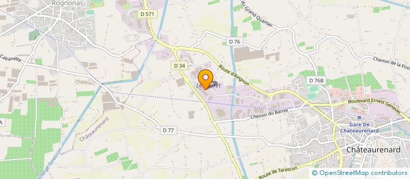 localisation de l'entreprise LHB TRANS EN PROVENCE  CHATEAURENARD