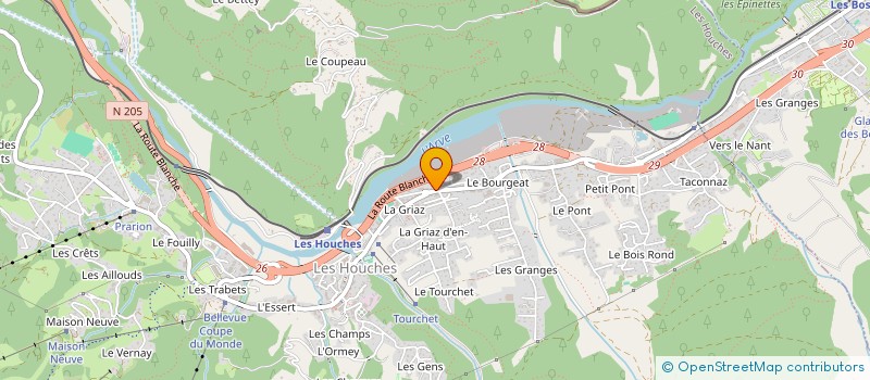 localisation de l'entreprise LHC 74  LES HOUCHES