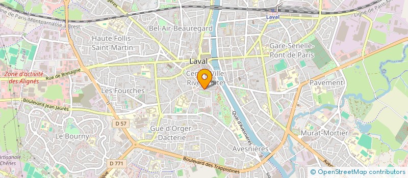 localisation de l'entreprise LHCASTA à LAVAL