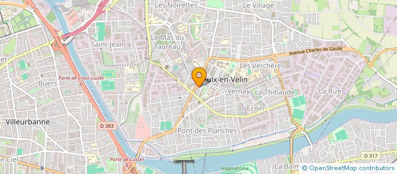 localisation de l'entreprise LHD GROUPE à VAULX-EN-VELIN