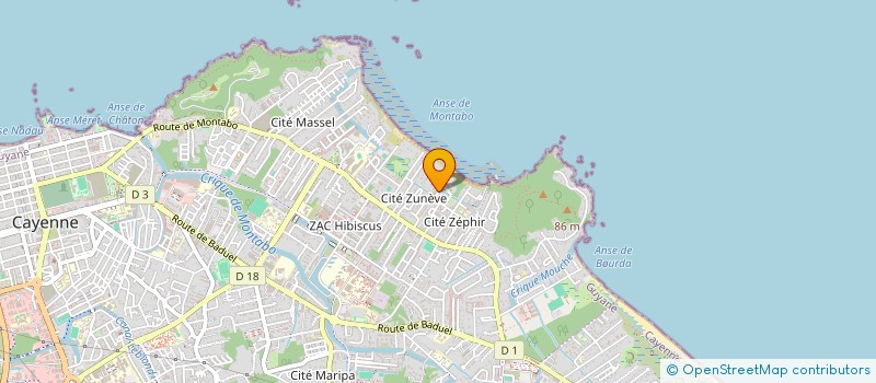 localisation de l'entreprise LHDC  CAYENNE