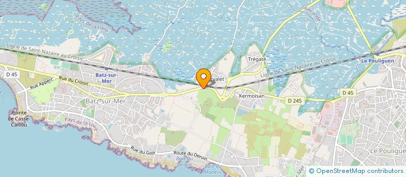 localisation de l'entreprise LHDG DISTRIBUTION  BATZ-SUR-MER