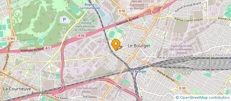 localisation de l'entreprise LHDH SOLUTIONS à LE BOURGET