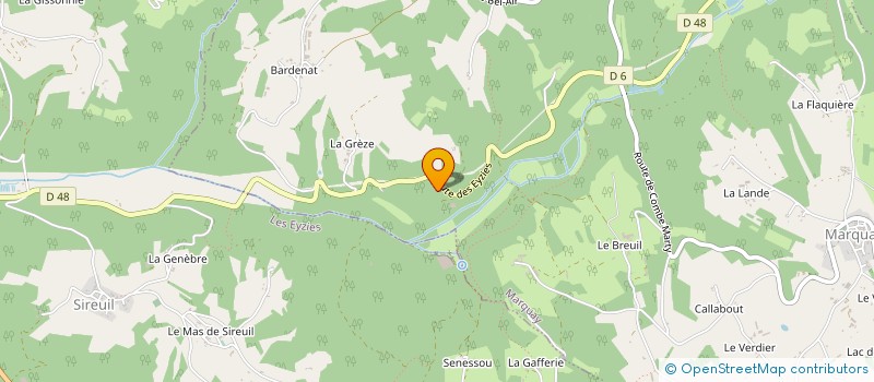 localisation de l'entreprise LHDM à MARQUAY