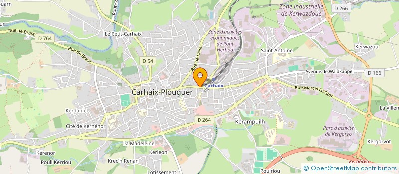 localisation de l'entreprise LHDP à CARHAIX PLOUGUER