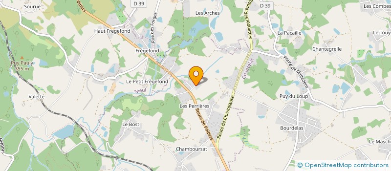 localisation de l'entreprise LHEB à COUZEIX