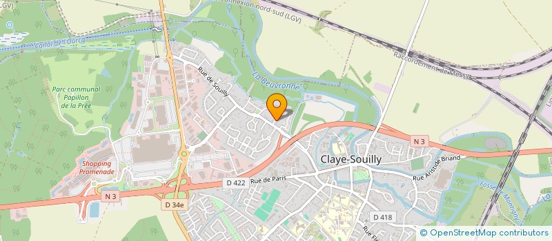 localisation de l'entreprise LHEBERCLAYE  CLAYE-SOUILLY