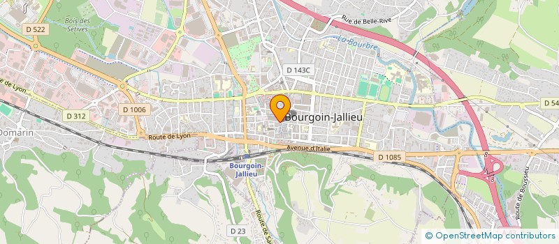 localisation de l'entreprise LHEFERCOL  BOURGOIN-JALLIEU