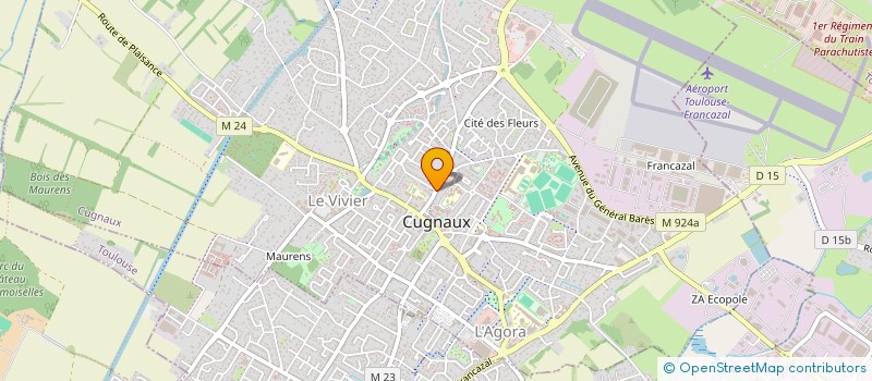 localisation de l'entreprise LHENA CREATION  CUGNAUX