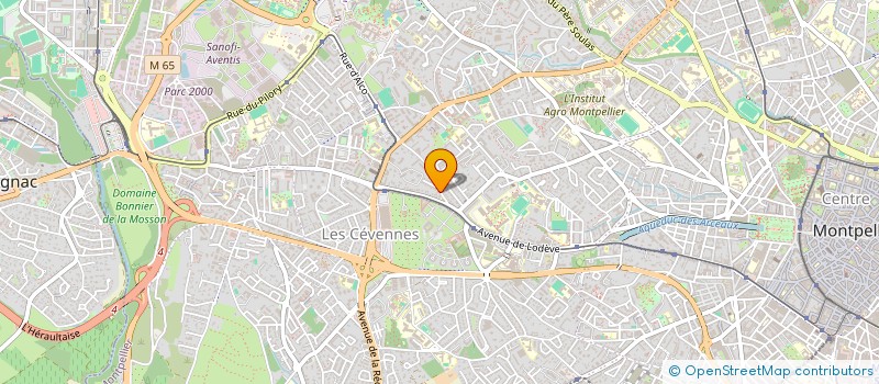 localisation de l'entreprise LHENRY ARCHITECTURE à MONTPELLIER