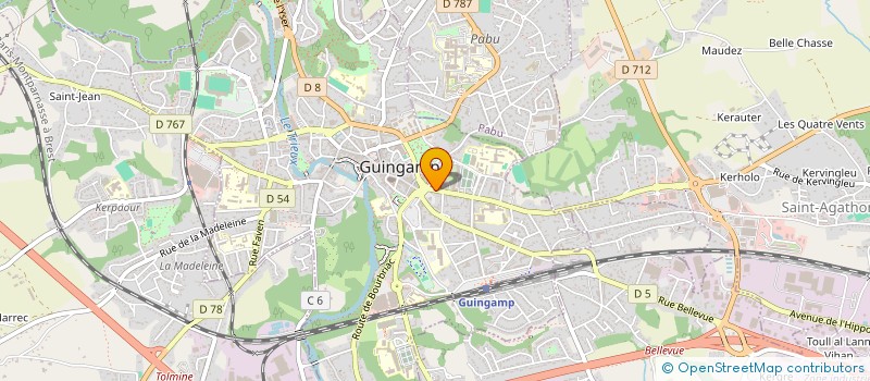 localisation de l'entreprise LHEP à GUINGAMP