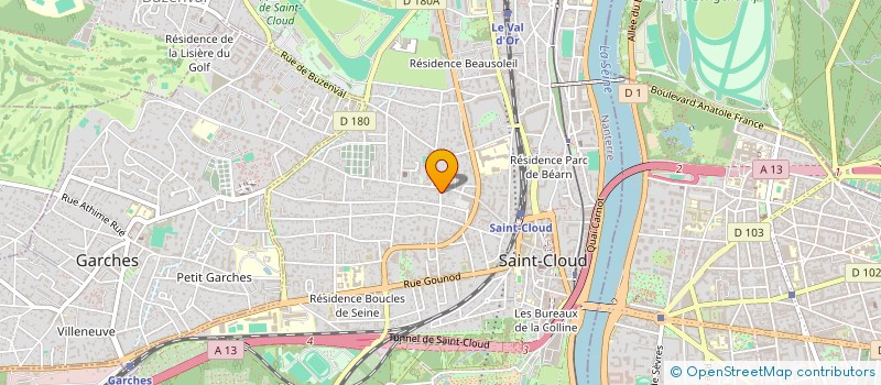 localisation de l'entreprise LHER CREATIONS à SAINT-CLOUD