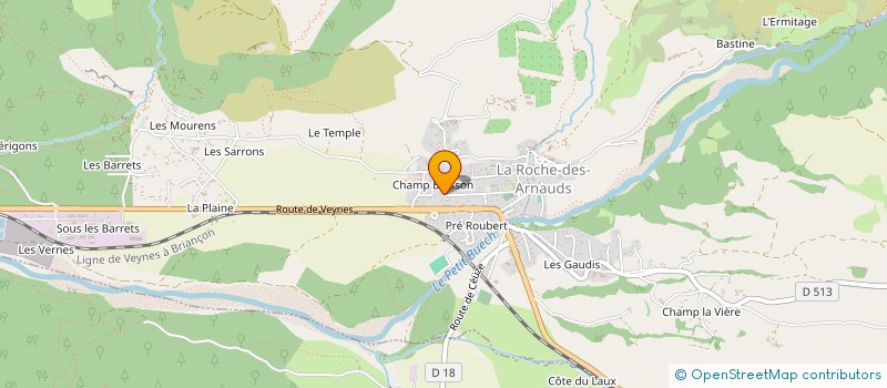 localisation de l'entreprise LHERITIER CHARPENTE à LA ROCHE-DES-ARNAUDS