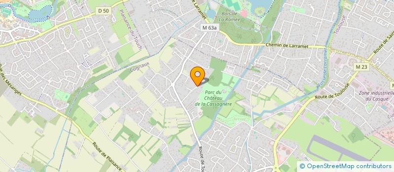 localisation de l'entreprise LHERM T.P - MIDI PYRENEES  CUGNAUX