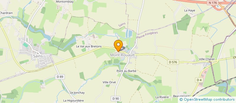 localisation de l'entreprise LHERMENIER à PLEINE-FOUGERES