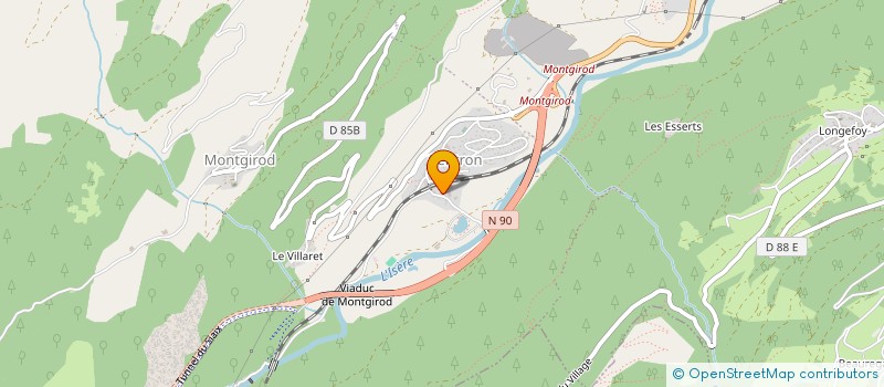 localisation de l'entreprise LHERMITTE CHRISTIAN ET CHRISTINE  LA PLAGNE TARENTAISE