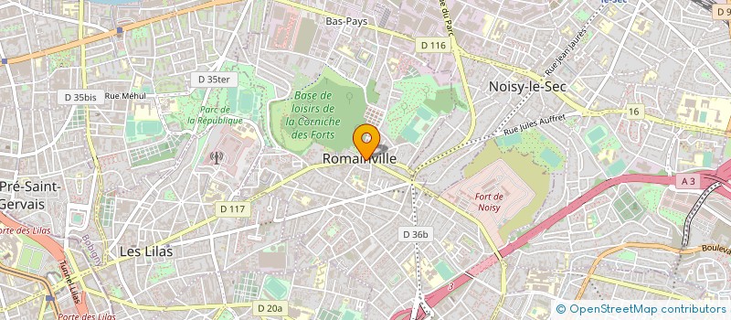 localisation de l'entreprise LHES à ROMAINVILLE