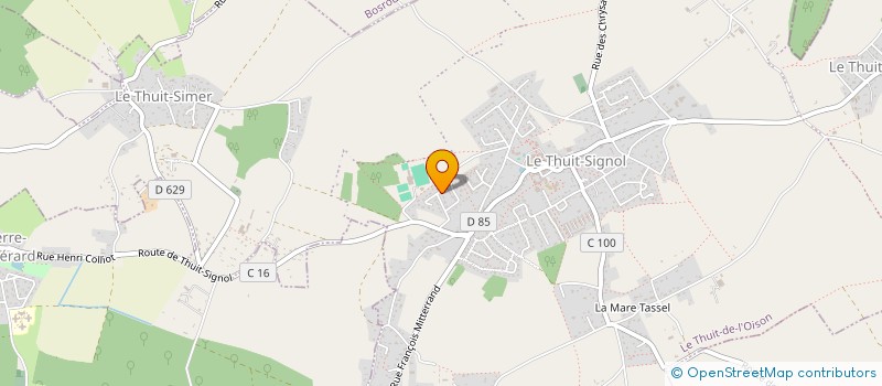 localisation de l'entreprise LHET  LE THUIT DE L'OISON