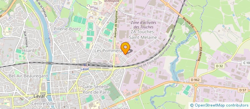 localisation de l'entreprise LHF à LAVAL