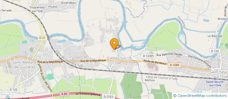 localisation de l'entreprise LHG DE SEIXAS  CAMPS-SUR-L'ISLE