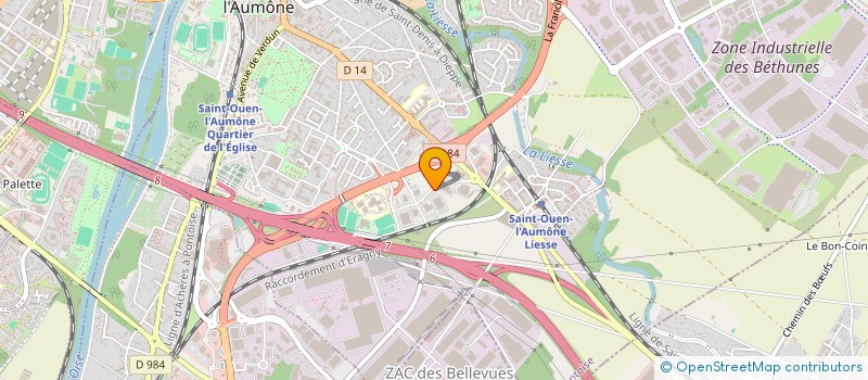 localisation de l'entreprise LHG SAINT OUEN  SAINT-OUEN-L'AUMONE