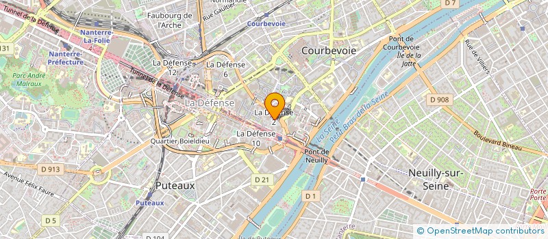 localisation de l'entreprise LHH à COURBEVOIE